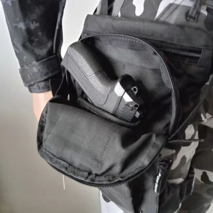 Bornal Tático Preto com Coldre