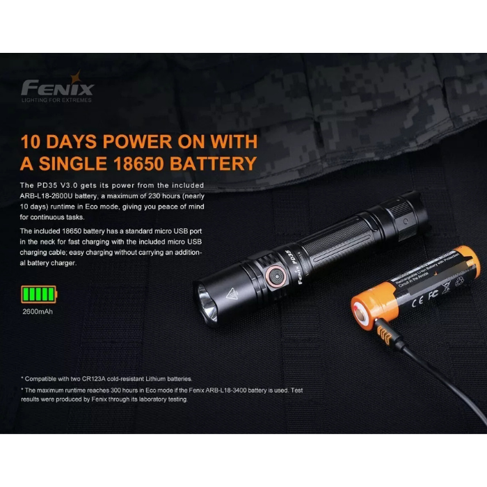 Lanterna Tática Fenix PD35 V3.0 – 1700 Lúmens
